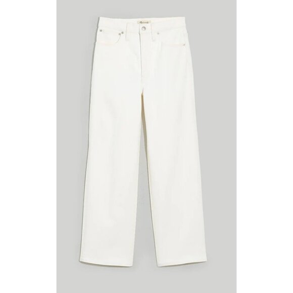 The Madewell $128 Tall Perfect Wide-Leg Crop Jean Tile White Size T28 NE085 - Picture 1 of 8
